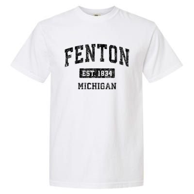 Fenton Michigan Mi Vintage Sports Garment-Dyed Heavyweight T-Shirt