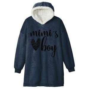 Funny Matching Mimi For Grandma Whit Mother's Day Hooded Wearable Blanket