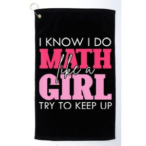 funny Mathematician  Math Nerd Calculus Platinum Collection Golf Towel