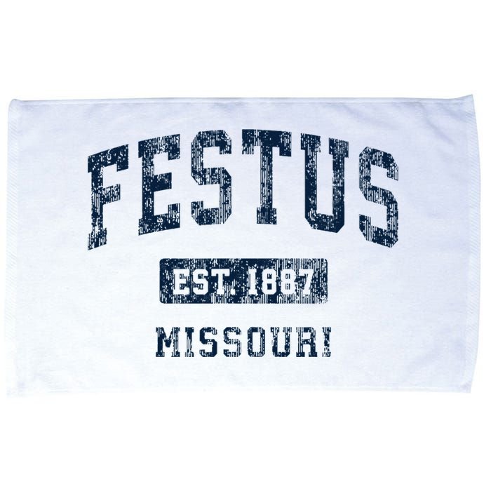 Festus Missouri Mo Vintage Athletic Sports Design Microfiber Hand Towel