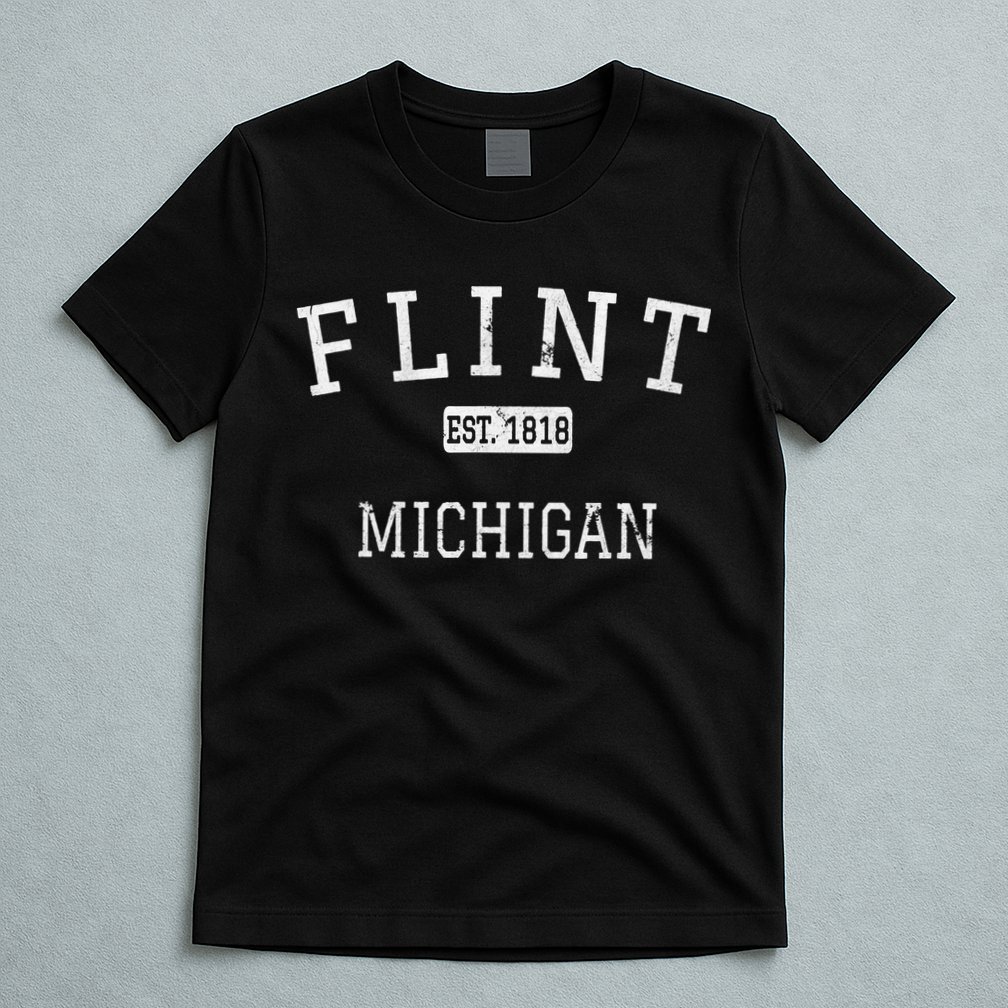 Flint Michigan MI Vintage stage athletic style T-Shirt