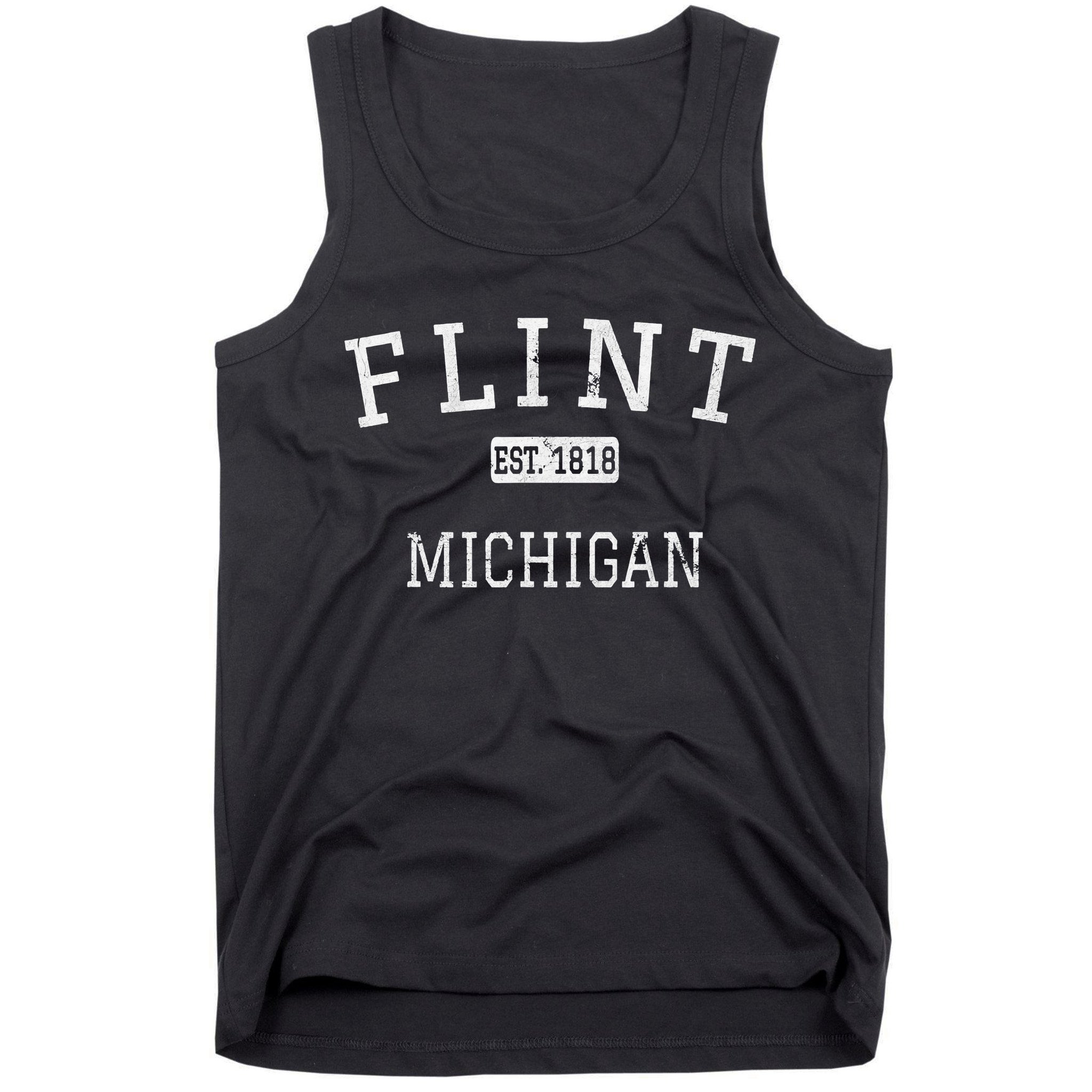 Flint Michigan MI Vintage stage athletic style Tank Top