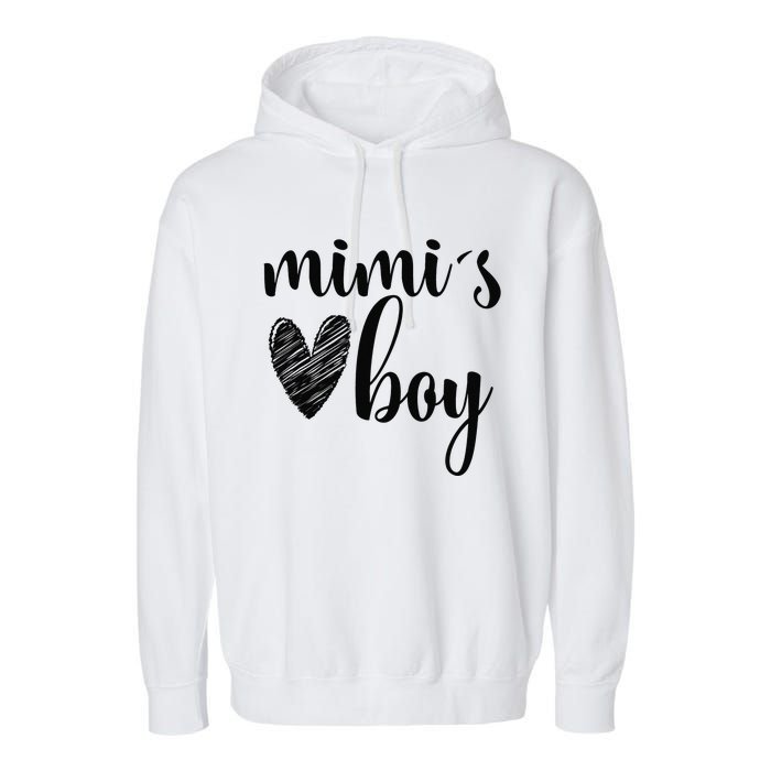 Funny Matching Mimi for Grandma White Mother's Day Garment-Dyed Fleece Hoodie