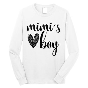 Funny Matching Mimi for Grandma White Mother's Day Long Sleeve Shirt