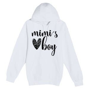 Funny Matching Mimi for Grandma White Mother's Day Premium Pullover Hoodie