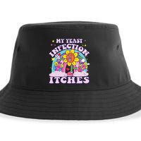 Funny Meme My Yeast Infection Itches Weird Humor Offensive Sustainable Bucket Hat