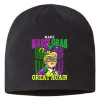 Funny Make Mardi Gras Great Again Funny Trump 2025 Usa Flag Sustainable Beanie