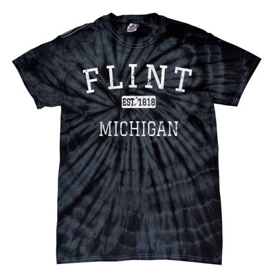 Flint Michigan Mi Vintage Tie-Dye T-Shirt