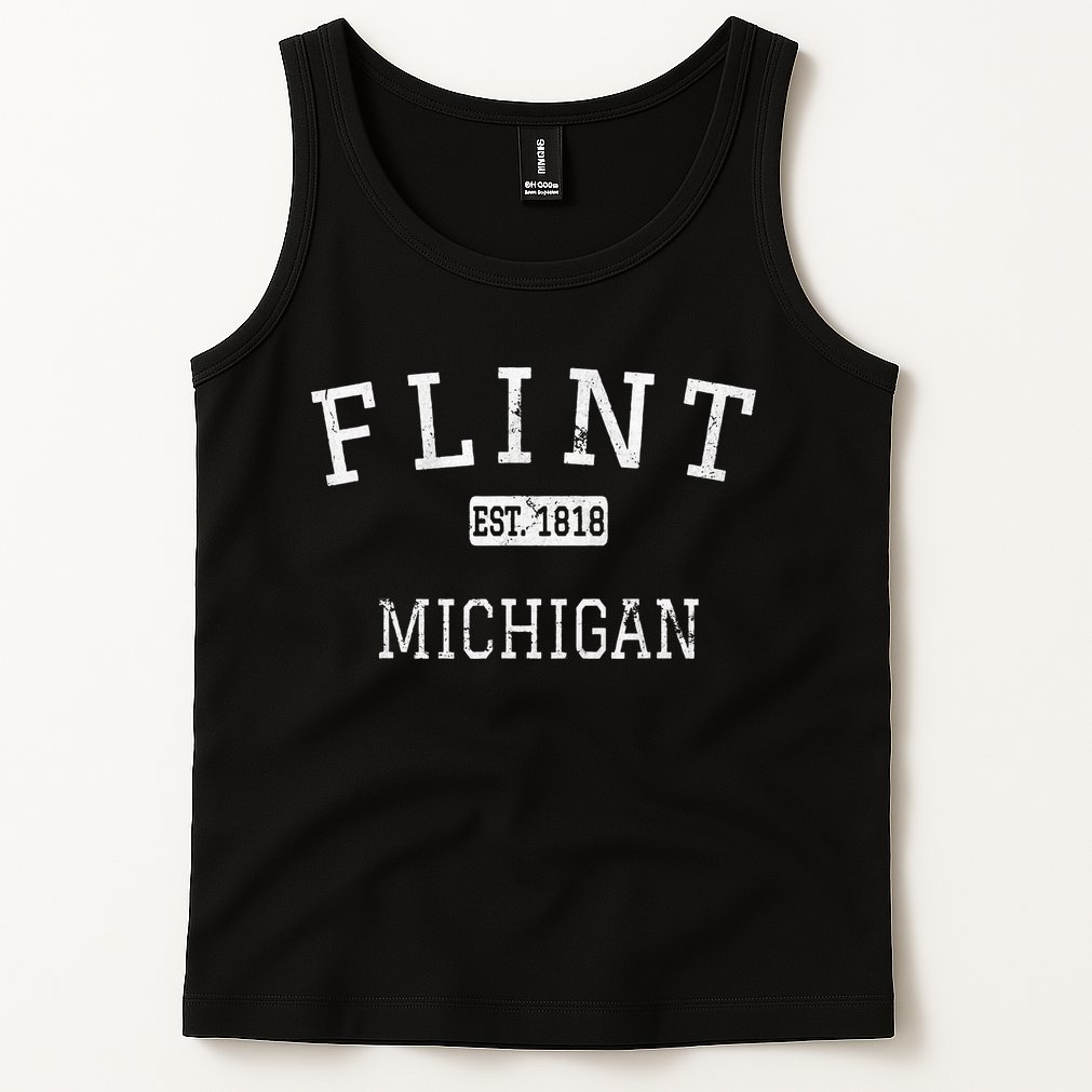 Flint Michigan Mi Vintage Tank Top