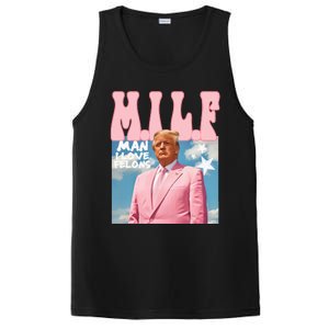 Funny Milf Man I Love Felons Trump President Supporters 2024 PosiCharge Competitor Tank