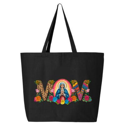 Floral Mom Mother Mary Leopard Rainbow Pattern 25L Jumbo Tote