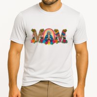 Floral Mom Mother Mary Leopard Rainbow Pattern Cooling Performance Crew T-Shirt