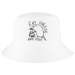 Funny Mouse Meme Eat Cheese And Sin Rat Gift Cool Comfort Performance Bucket Hat