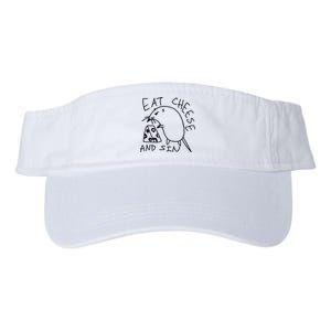 Funny Mouse Meme Eat Cheese And Sin Rat Gift Valucap Bio-Washed Visor