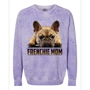 Frenchie Mom Mother's Day For French Bulldog Mom Colorblast Crewneck Sweatshirt