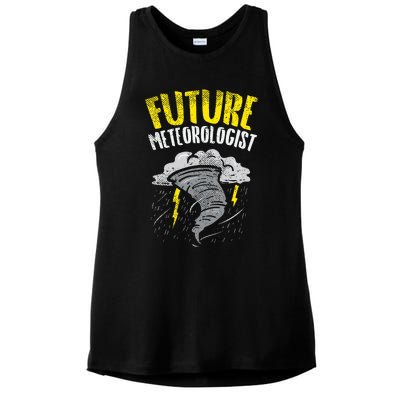 Future Meteorologist Meteorology Weatherman Ladies PosiCharge Tri-Blend Wicking Tank