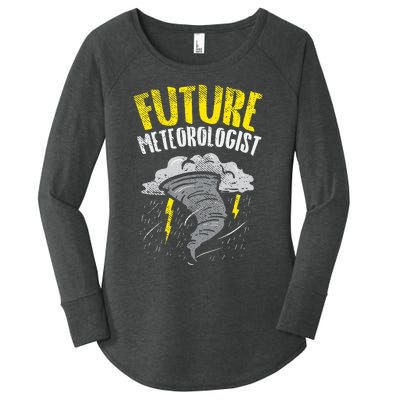 Future Meteorologist Meteorology Weatherman Women's Perfect Tri Tunic Long Sleeve Shirt