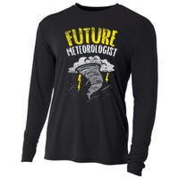 Future Meteorologist Meteorology Weatherman Cooling Performance Long Sleeve Crew