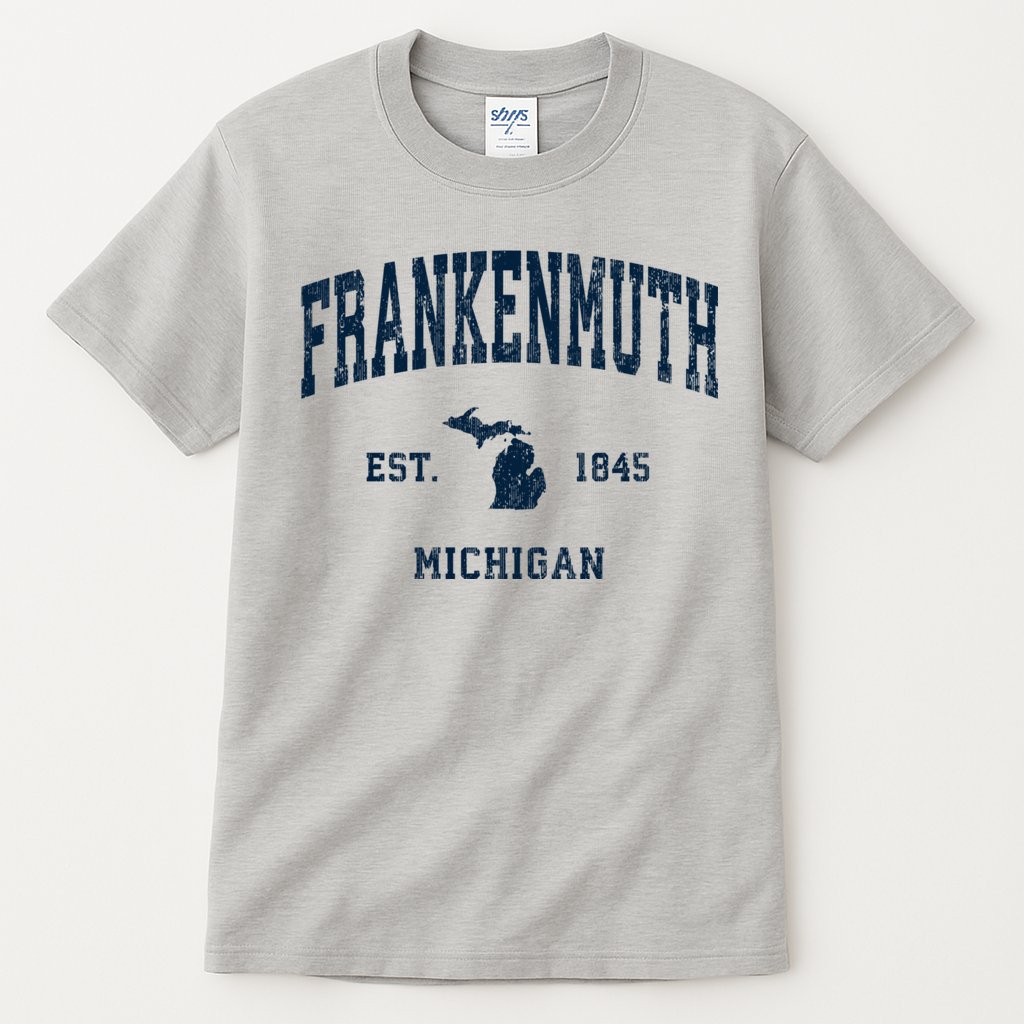 Frankenmuth Michigan Mi Vintage Athletic Tall T-Shirt
