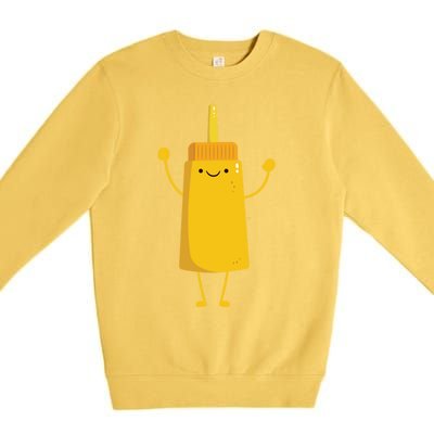 Funny Mustard Meaningful Gift National Mustard Day Happy Mustard Gift Premium Crewneck Sweatshirt