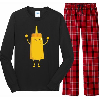 Funny Mustard Meaningful Gift National Mustard Day Happy Mustard Gift Long Sleeve Pajama Set