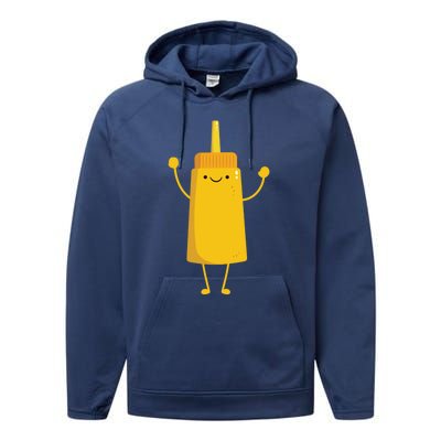 Funny Mustard Meaningful Gift National Mustard Day Happy Mustard Gift Performance Fleece Hoodie