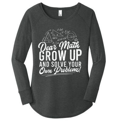 Funny Math, Math Lover Gift, Math Tees, Math Lover Women's Perfect Tri Tunic Long Sleeve Shirt