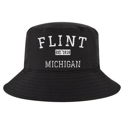 Flint Michigan MI Vintage Cool Comfort Performance Bucket Hat