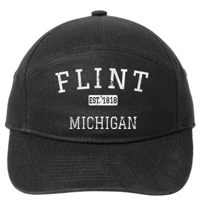 Flint Michigan MI Vintage 7-Panel Snapback Hat