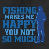 Fishing Makes Me Happy Funny Adult Drive Performance Visor