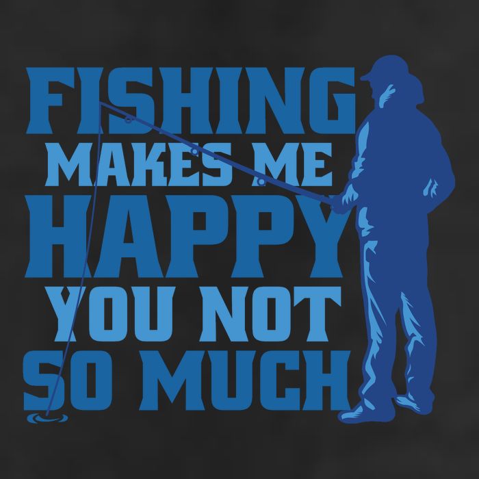 Fishing Makes Me Happy Funny Adult Drive Performance Visor