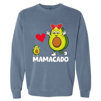 Funny Mama Mom Avocado Mamacado Mothers Day Garment-Dyed Sweatshirt