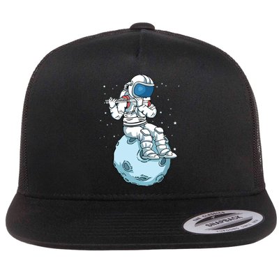 Flutist Musician Men Women Musician Transverse Flute Flatbill Hat