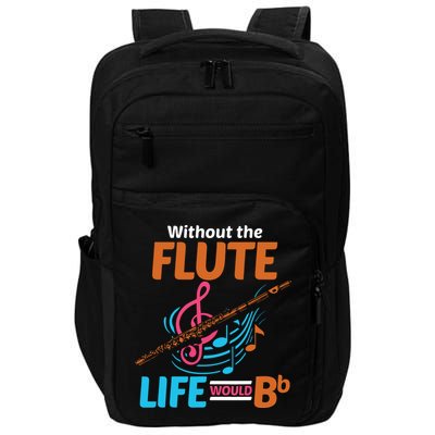 Flutist Musician Musical Instrument Flute Impact Tech Backpack