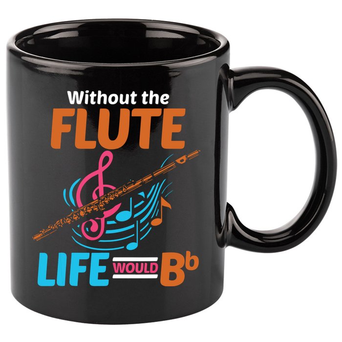 Flutist Musician Musical Instrument Flute 11oz C Handle Ceramic Mug