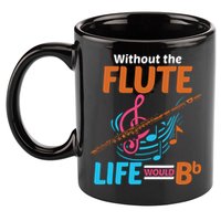 Flutist Musician Musical Instrument Flute 11oz C Handle Ceramic Mug