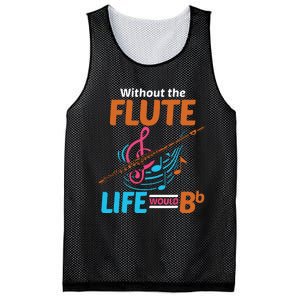 Flutist Musician Musical Instrument Flute Mesh Reversible Basketball Jersey Tank