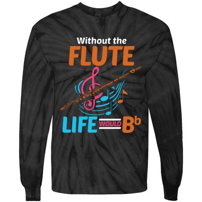 Flutist Musician Musical Instrument Flute Tie-Dye Long Sleeve Shirt