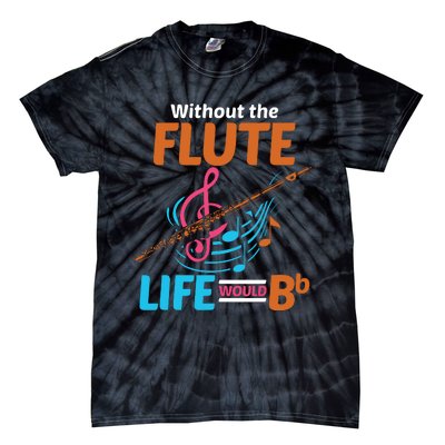 Flutist Musician Musical Instrument Flute Tie-Dye T-Shirt