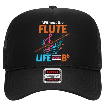 Flutist Musician Musical Instrument Flute Trucker Hat