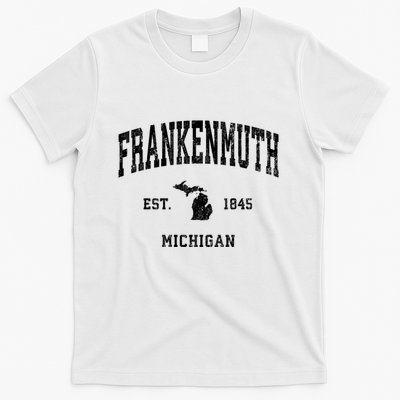 Frankenmuth Michigan Mi Vintage Established Athletic Sports Design T-Shirt