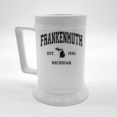 Frankenmuth Michigan Mi Vintage Established Athletic Sports Design Beer Stein