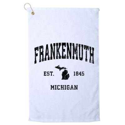 Frankenmuth Michigan Mi Vintage Established Athletic Sports Design Golf Towel