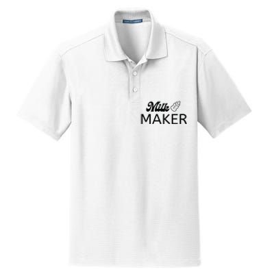 Funny Mama Milk Maker Perfect Gift For Mother Dry Zone Grid Polo