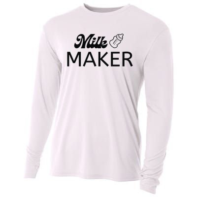 Funny Mama Milk Maker Perfect Gift For Mother Cooling Performance Long Sleeve Crew