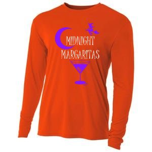 Funny Midnight Margaritas Gift Witch Halloween Ing Gift Cooling Performance Long Sleeve Crew