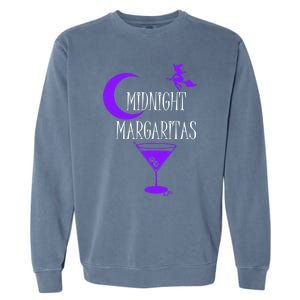 Funny Midnight Margaritas Gift Witch Halloween Ing Gift Garment-Dyed Sweatshirt