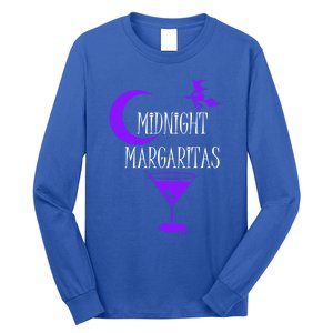 Funny Midnight Margaritas Gift Witch Halloween Ing Gift Long Sleeve Shirt