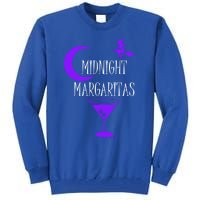 Funny Midnight Margaritas Gift Witch Halloween Ing Gift Tall Sweatshirt