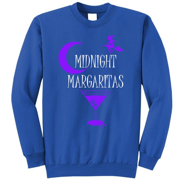 Funny Midnight Margaritas Gift Witch Halloween Ing Gift Tall Sweatshirt